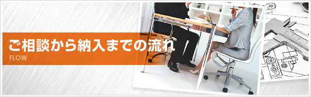 ご相談から納入までの流れ