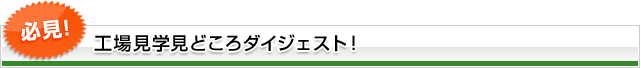 工場見学見どころダイジェスト！